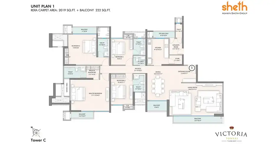 Sheth Thane Majiwada Floor Plans