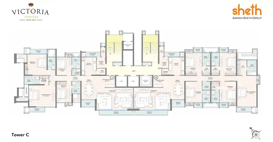 Sheth Thane Majiwada Floor Plans